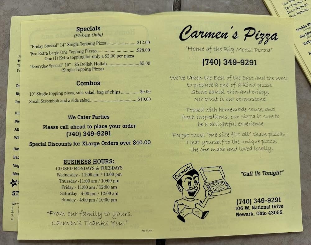 Carmen's Pizza Italian Lovers Big Meat